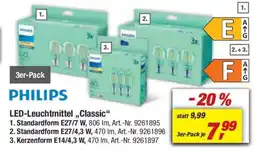 toom Baumarkt PHILIPS LED-Leuchtmittel ,,Classic" Angebot