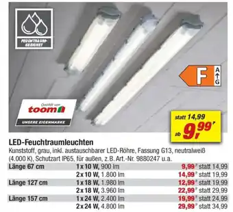 toom Baumarkt LED-Feuchtraumleuchten Angebot