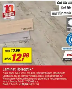 toom Baumarkt Laminat Holzoptik Angebot