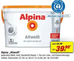 toom Baumarkt Alpina ,,Altweiẞ" Angebot