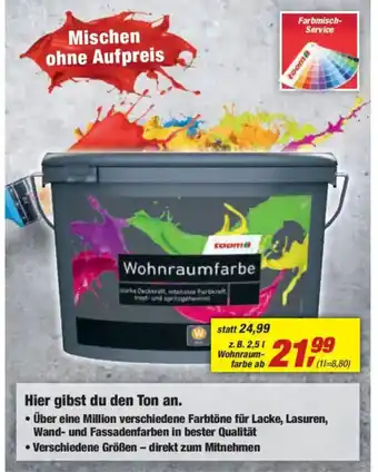 toom Baumarkt Wohnraumfarbe Angebot