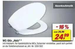 toom Baumarkt WC-Sitz ,,Holz" Angebot