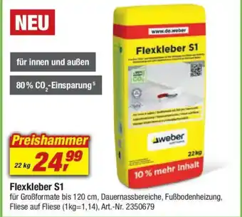 toom Baumarkt Weber Flexkleber S1 Angebot