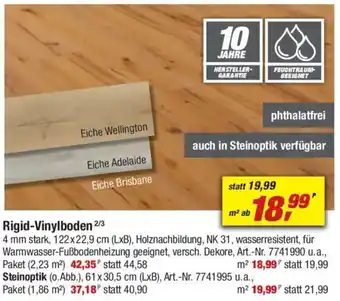 toom Baumarkt Rigid-Vinylboden Angebot