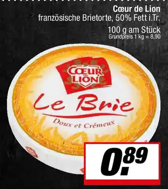 L. STROETMANN GROSSMARKT Cœur de Lion Le Brie Angebot