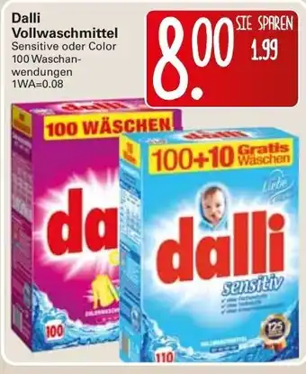 WEZ Dalli Vollwaschmittel Angebot