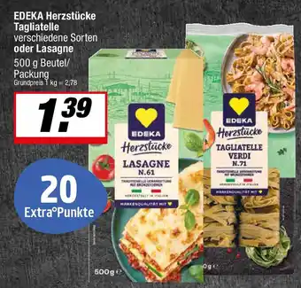 L. STROETMANN GROSSMARKT EDEKA Herzstücke Tagliatelle oder Lasagne Angebot