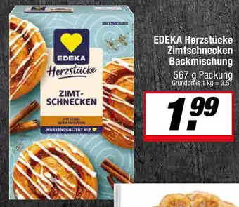 L. STROETMANN GROSSMARKT EDEKA Herzstücke Zimtschnecken Backmischung Angebot