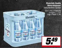 L. STROETMANN GROSSMARKT Rheinfels Quelle Mineralwasser Angebot