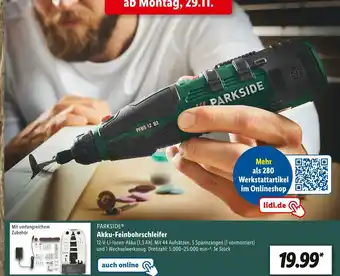 Lidl Parkside akku-feinbohrschleifer Angebot