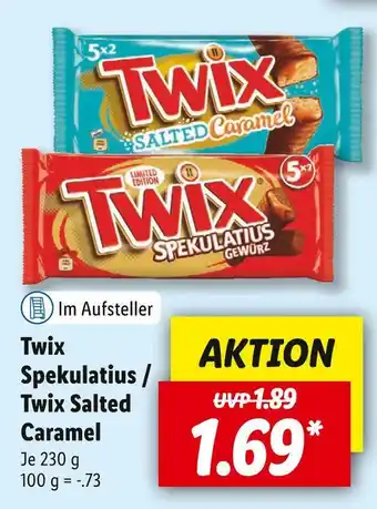 Lidl Twix spekulatius oder twix salted caramel Angebot