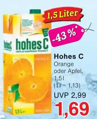 Jawoll Hohes C Orange oder Apfel Angebot