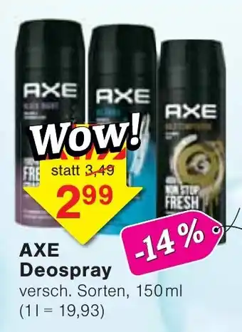 Jawoll AXE Deospray Angebot