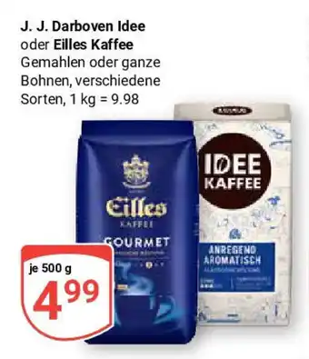 Globus J. J. Darboven Idee oder Eilles Kaffee Angebot