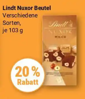 Globus Lindt Nuxor Beutel Angebot