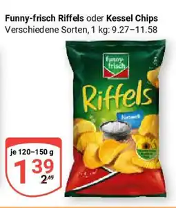 Globus Funny-frisch Riffels oder Kessel Chips Angebot