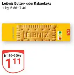 Globus Leibniz Butter- oder Kakaokeks Angebot