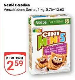 Globus Nestlé Cerealien Angebot