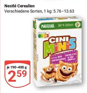 Globus Nestlé Cerealien Angebot