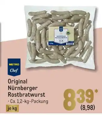 METRO Metro chef original nürnberger rostbratwurst Angebot