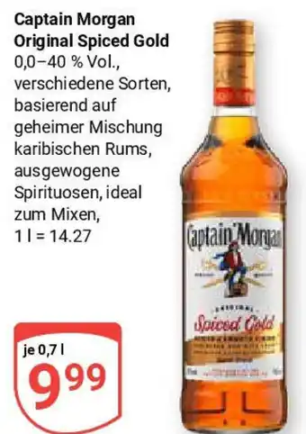 Globus Captain Morgan Original Spiced Gold Angebot