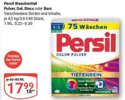 Globus Persil Waschmittel Pulver, Gel, Discs oder Bars Angebot