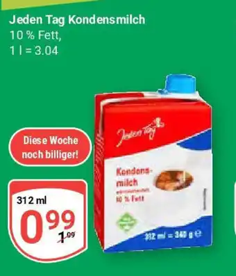 Globus Jeden Tag Kondensmilch Angebot