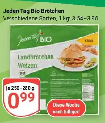 Globus Jeden Tag Bio Brötchen Angebot