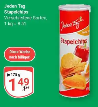 Globus Jeden Tag Stapelchips Angebot