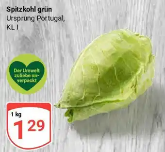 Globus Spitzkohl grün Angebot