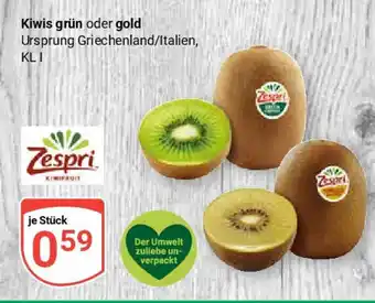 Globus Kiwis grün oder gold Zespri Angebot