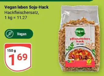 Globus Vegan leben Soja-Hack Angebot