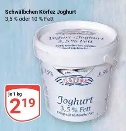 Globus Schwälbchen Körfez Joghurt Angebot