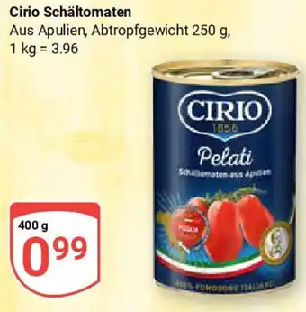 Globus Cirio Schältomaten Angebot