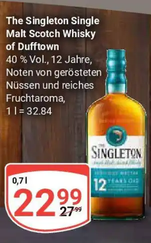 Globus The Singleton Single Malt Scotch Whisky of Dufftown Angebot