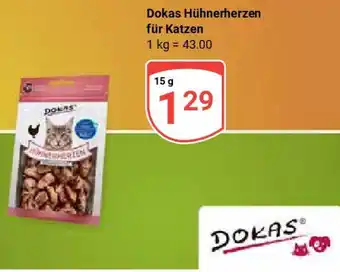 Globus Dokas Hühnerherzen für Katzen Angebot