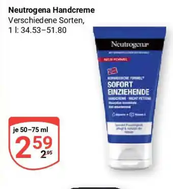 Globus Neutrogena Handcreme Angebot