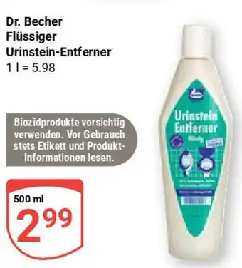 Globus Dr. Becher Flüssiger Urinstein-Entferner Angebot