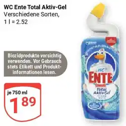 Globus WC Ente Total Aktiv-Gel Angebot