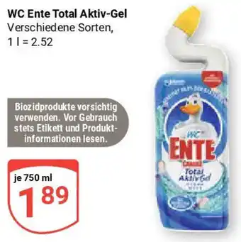 Globus WC Ente Total Aktiv-Gel Angebot