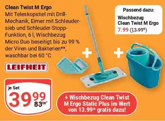 Globus Clean Twist M Ergo LEIFHEIT Angebot