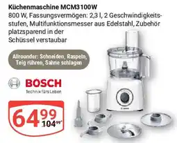 Globus BOSCH Küchenmaschine MCM3100W Angebot