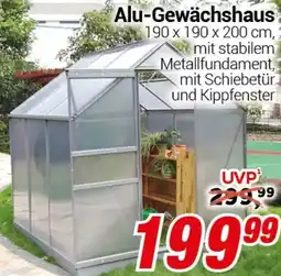 CENTERSHOP Alu-Gewächshaus Angebot