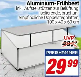 CENTERSHOP Aluminium-Frühbeet Angebot