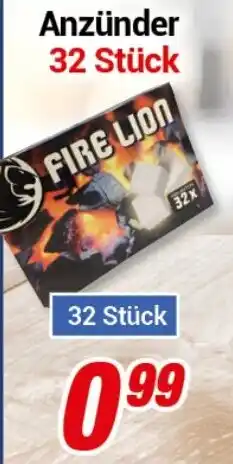 CENTERSHOP FIRE LION Anzünder Angebot