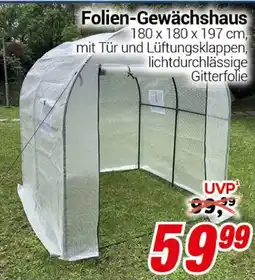 CENTERSHOP Folien-Gewächshaus Angebot