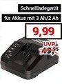 CENTERSHOP Schnellladegerät 18V Akku 3.0 Ah Angebot