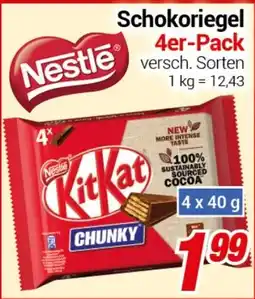 CENTERSHOP Schokoriegel 4er-Pack Nestle Angebot