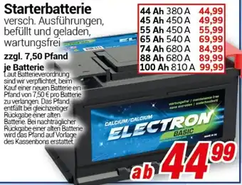 CENTERSHOP Starterbatterie Angebot