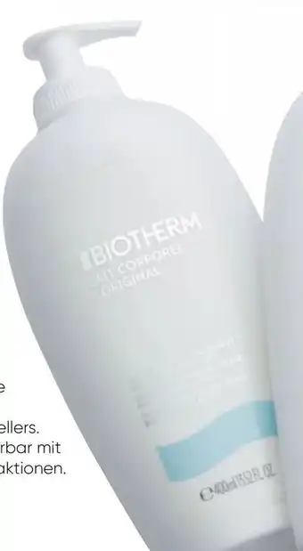 Galeria Biotherm Lait Corporel Bodylotion, Angebot